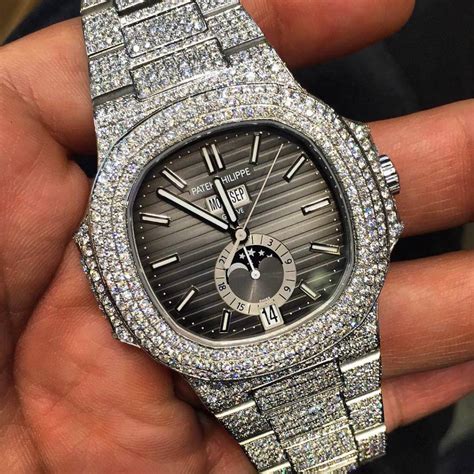 patek philippe watch replica iced out|patek philippe iced out.